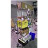 Image 1 : 5 SHELF STAINLESS STEEL SHELVING UNIT ON WHEELS