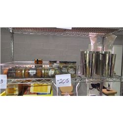 TRAY OF ANTIPASTO/MARTINI MIXERS STAINLESS