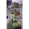 Image 2 : 5 SHELF STAINLESS STEEL SHELVING UNIT ON WHEELS