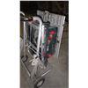 Image 4 : NEWER BOSCH PORTABLE 10" TABLE SAW WITH FOLDING STAND AND WHEELS
