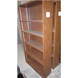 6 WOOD SHELVING UNIT WITH ADJUSTABLE SHELVES