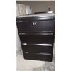 Image 3 : BLACK 4 SHELF LATERAL FILING CABINET