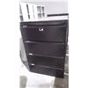 Image 1 : BLACK 4 SHELF LATERAL FILING CABINET