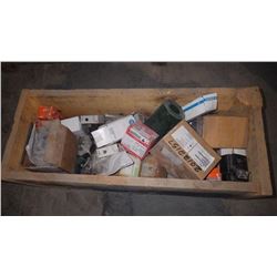 BOX OF MISC. ARMAUTERS/MISC. ELECTRICAL