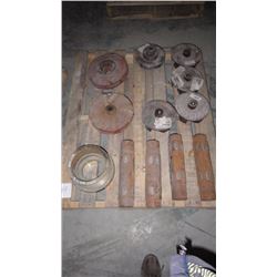 PALLET OF MISC. INPLLEARS/TUBES AND BUSHING