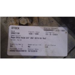 SPOOL OF 3/4" WIRE CABLE 350'