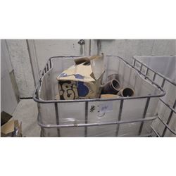 TUB WITH CONTENCT INCLUDING HEAVY PIPE/ELBOWS AND DOZER BLADE EDGES