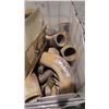 Image 3 : TUB WITH CONTENCT INCLUDING HEAVY PIPE/ELBOWS AND DOZER BLADE EDGES