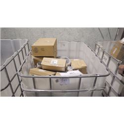PLASTIC TUB W/MISC. AIR FILTERS
