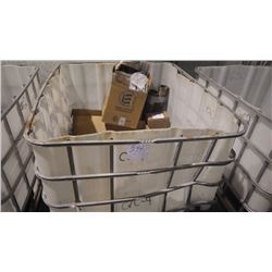 PLASTIC TUB W/MISC. AUTOMOTIVE PARTS