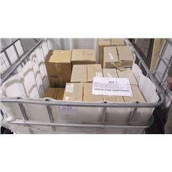 PLASTIC TUB W/MISC. AIR FILTERS