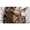 Image 5 : PLASTIC TUB W/MISC. PLATES/SHAFTS PLUS HEAVY IRON