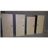 Image 1 : 4 WORK DESKS / BENCHES/ CUT TOP UP TO MAKE SHELVES