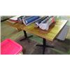 Image 1 : 2 WOOD SQUARE TABLES 30"