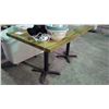 Image 1 : 2 WOOD SQUARE TABLES 30"