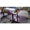 Image 2 : 2 WOOD SQUARE TABLES 28"