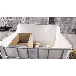 PLASTIC TUB W/MISC. ALLEN-BRADLEY ELECTRICAL EQUIPMENT AND MICO REPAIR PARTS