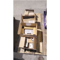 4 BOX HUBS/GE POWER SUPPLY AND OTHER MISC. PARTS