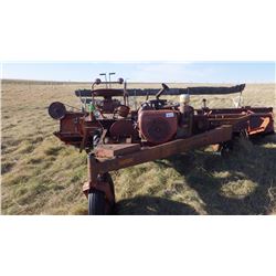 McCOMICK SP SWATHER SELF PROPPEL V4 WISCONSIN ENGINE, GOOD RUNNING CONDITION, (NEEDS CARB KIT AND TU