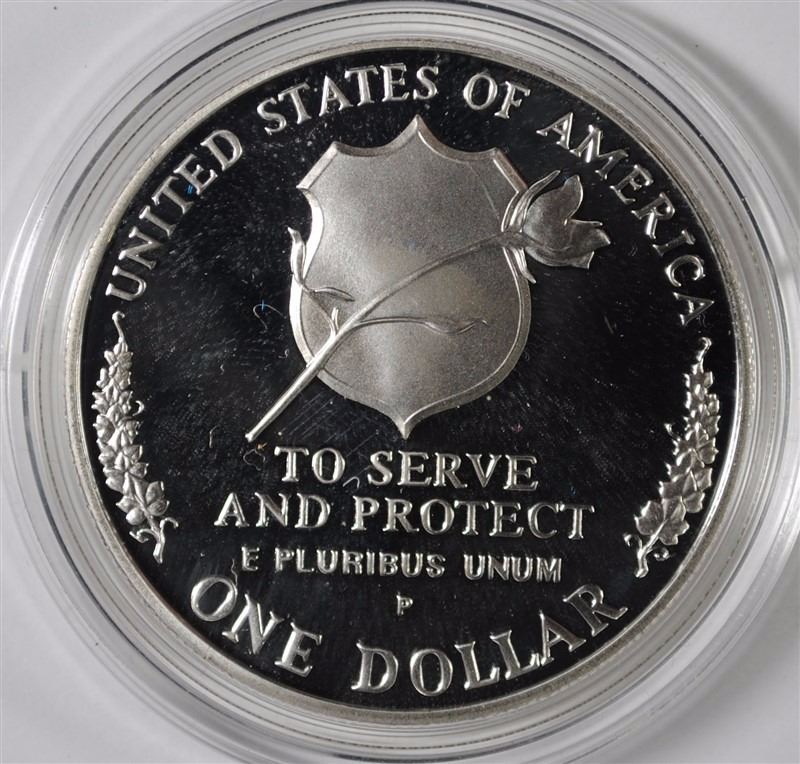 1997 LAW ENFORCEMENT PROOF COMMEMORATIVE SILVER DOLLAR ORIGINAL PACKAGING