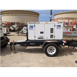 2004 Airman SDG25S 25KVA 20 kW Generator on Trailer 7464 hours