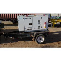 2006 Airman SDG25S 25KVA 20 kW Generator on Trailer 9342 hours