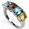 Image 1 : Natural Multi Gemstone Ring