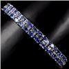 Image 1 : Natural Tanzanite 7 Inch Bracelet