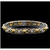 Image 2 : 0.43 ctw Diamond Bracelet - 14KT Two-Tone Gold