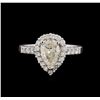 Image 2 : 1.69 ctw Diamond Ring - 18KT White Gold