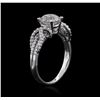 Image 3 : 14KT White Gold 1.86 ctw Diamond Ring