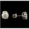 Image 2 : 2.14 ctw Diamond Stud Earrings - 14KT White Gold