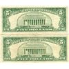 Image 2 : 1963 $5 VG/XF Red Seal Note Lot of 2