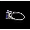 Image 3 : 2.86 ctw Tanzanite and Diamond Ring - 14KT White Gold