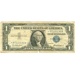 $1 VG+ Star Note Silver Certificate