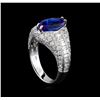 Image 4 : 18KT White Gold 2.74 ctw Tanzanite and Diamond Ring