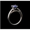 Image 4 : 1.40 ctw Sapphire Ring - Platinum