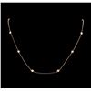 Image 1 : 1.54 ctw Diamond Necklace - 18KT Rose Gold