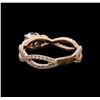 Image 3 : 1.20 ctw Blue Diamond Ring - 14KT Rose Gold