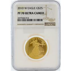 2010-W NGC PF 70 Ultra Cameo $25 American Eagle Gold Coin