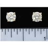 Image 7 : 1.00 ctw Diamond Stud Earrings - 14KT Yellow Gold