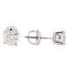 Image 2 : 1.02 ctw Diamond Stud Earrings - 14KT White Gold