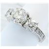 Image 2 : GIA Cert 2.76 ctw Diamond Ring - 14KT White Gold
