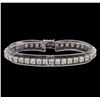 Image 1 : 14KT White Gold 8.20 ctw Diamond Tennis Bracelet
