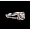 Image 1 : 1.20 ctw Diamond Ring - 14KT White Gold