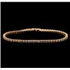 Image 1 : 14KT Rose Gold 2.72 ctw Diamond Bracelet
