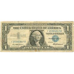 $1 VG+ Star Note Silver Certificate