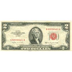 1953-B $2 XF/AV Red Seal Note