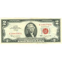 1963 $2 XF/AV Red Seal Note