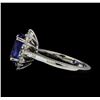 Image 3 : 2.63 ctw Tanzanite and Diamond Ring - 14KT White Gold